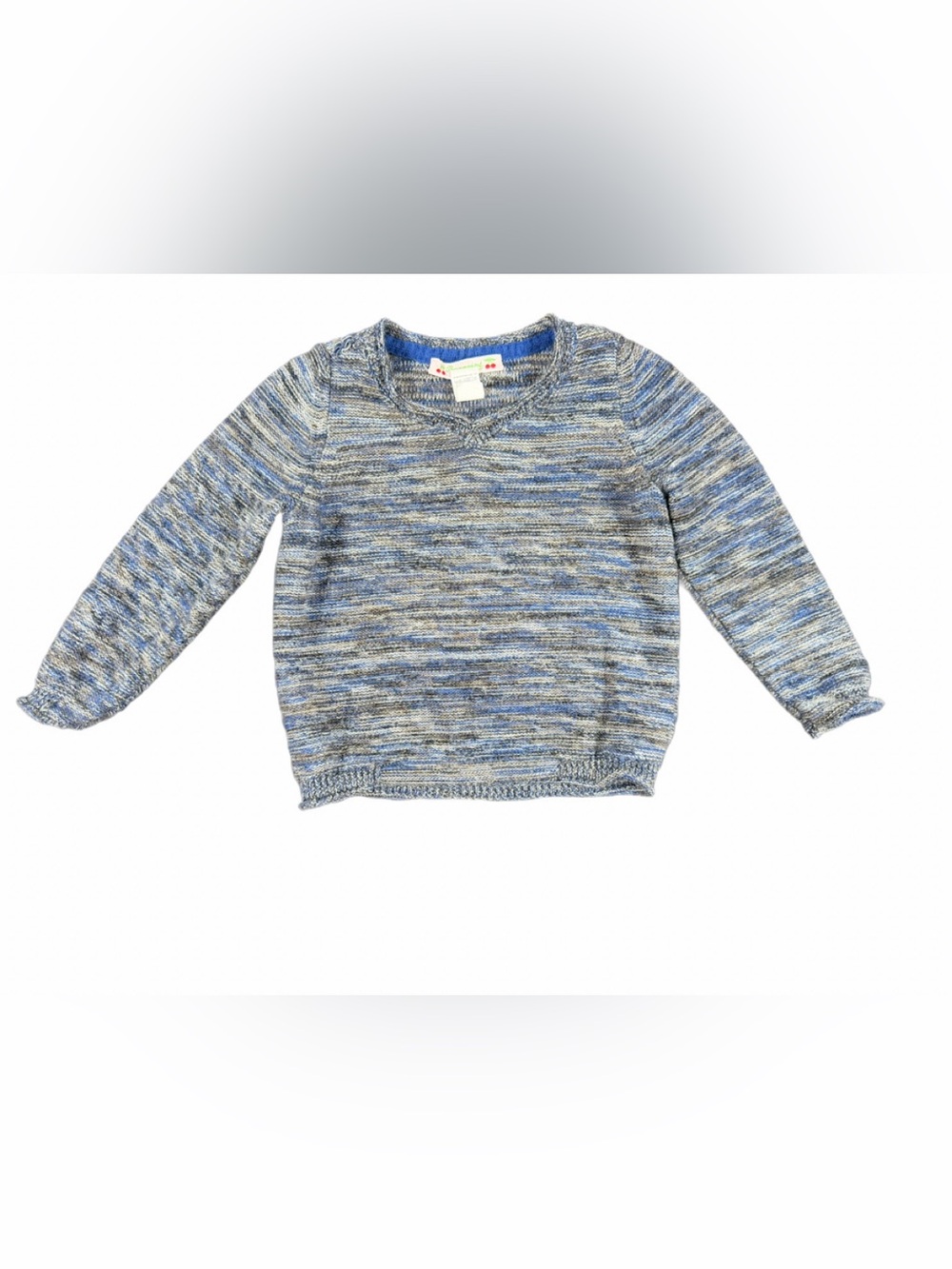 BONPOINT 100% Wool V-Neck Knit Pullover Sweater - 2